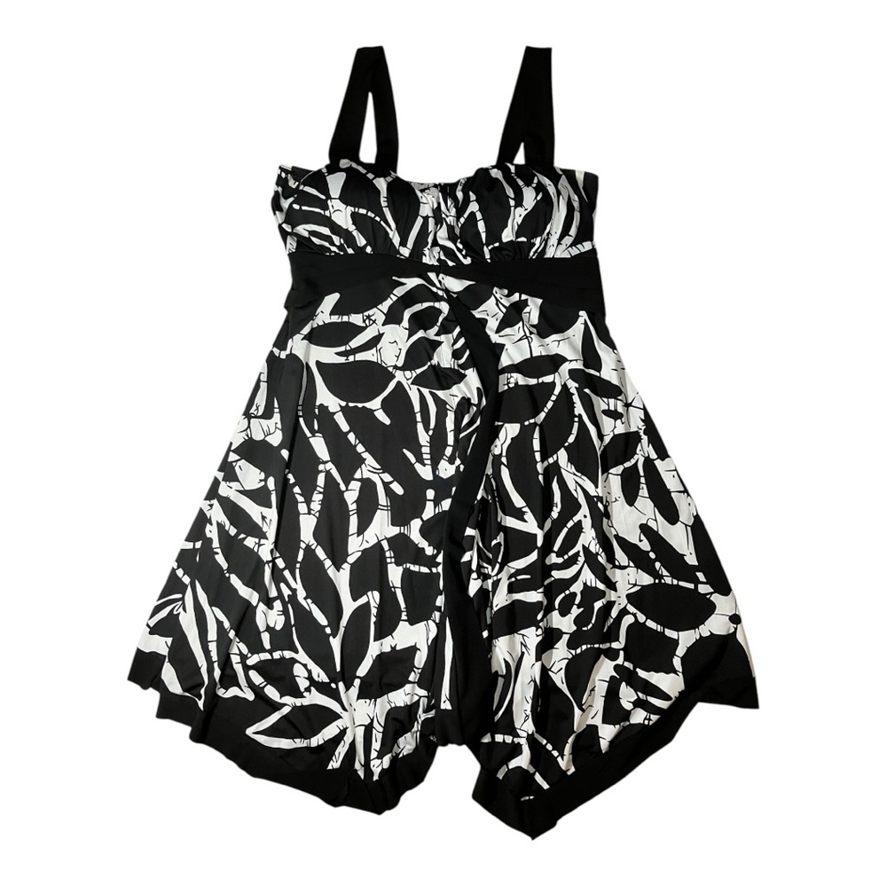 N.W.D women summer sun dress black and white NWOT size L